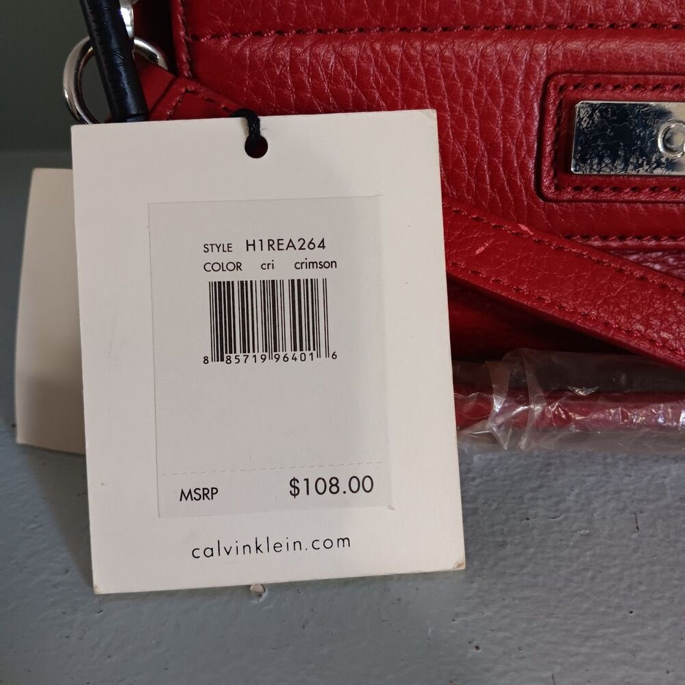 Calvin Klein shoulder bag leather red - Picture 7 of 8